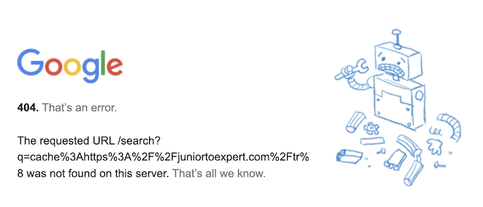 Google 404 Page