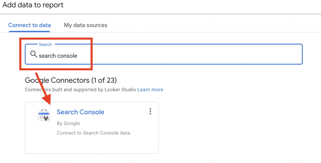 Search Console Connector for Looker Studio