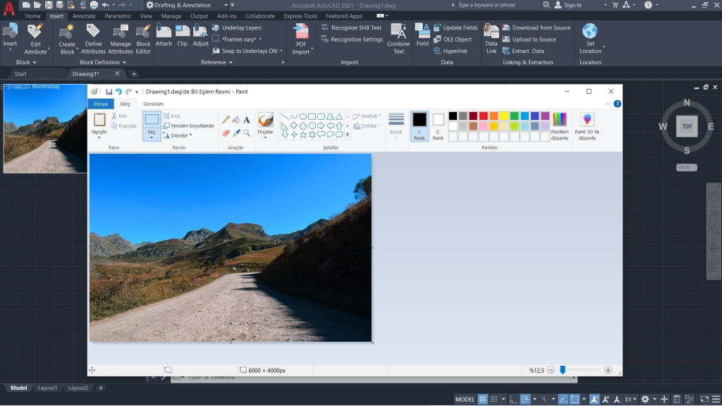 AutoCAD Paste Image