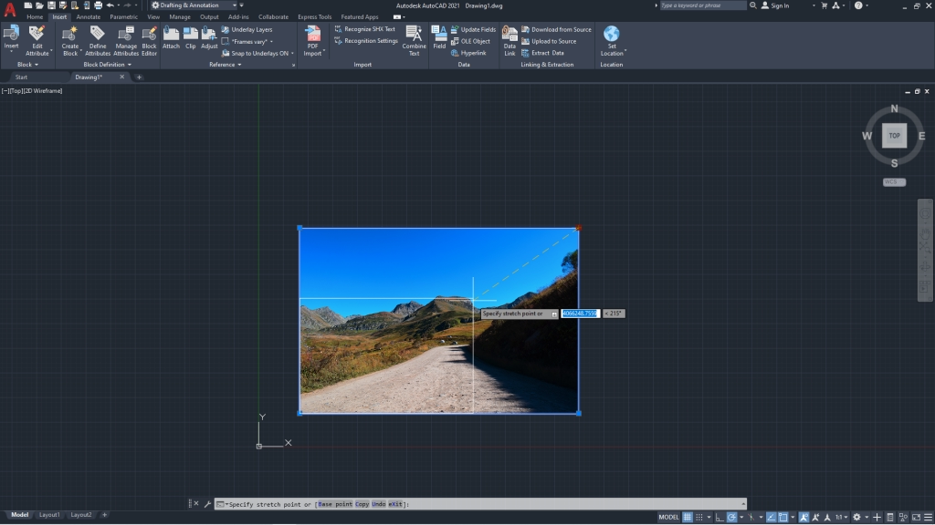 AutoCAD Paste Image