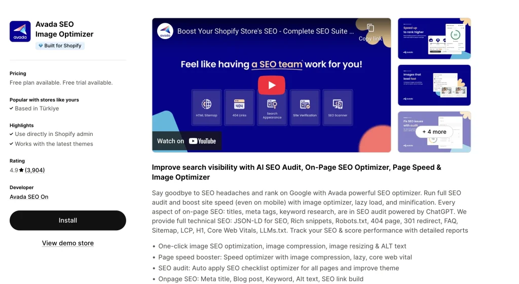 Avada SEO Suite Shopify