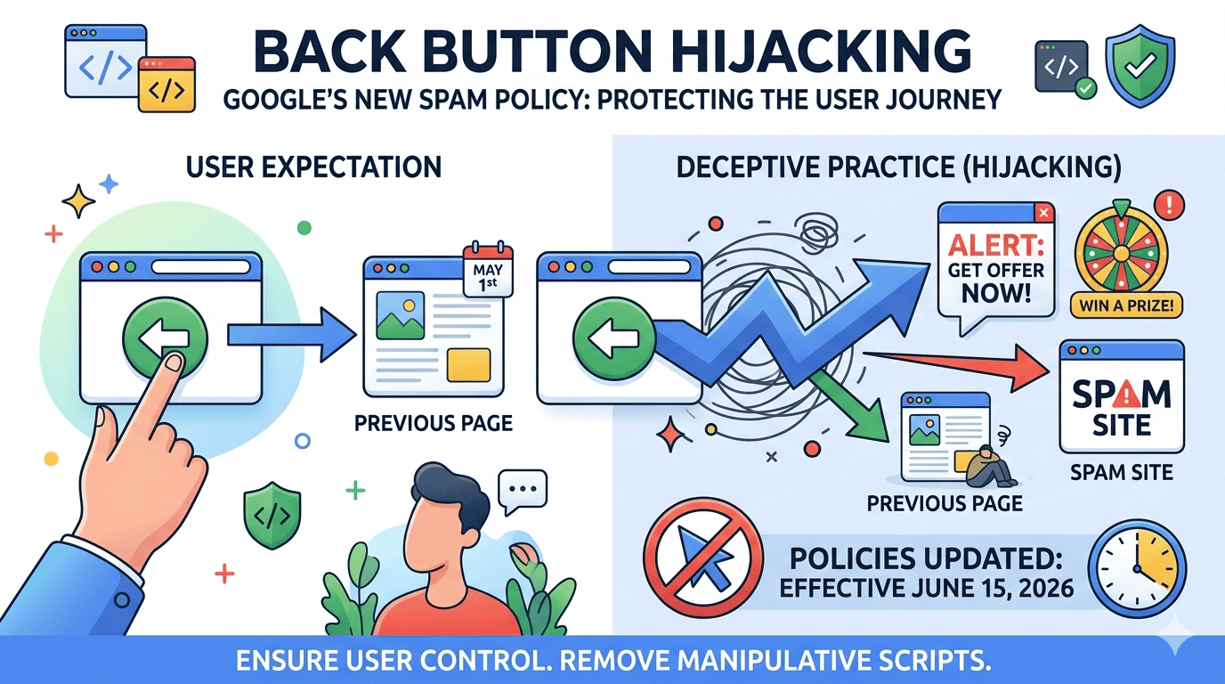 Yeni Google Spam Politikası: “Back Button Hijacking” ile Mücadele