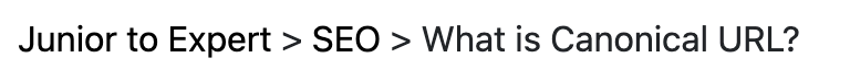 Breadcrumb Example