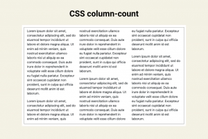 CSS Multi-Column Layout