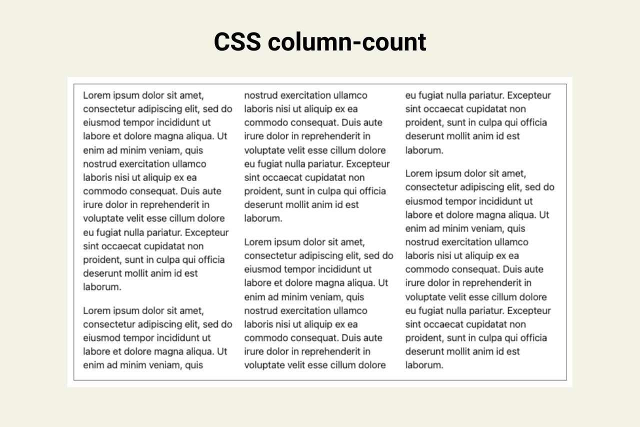 Mehrspaltiges CSS-Layout