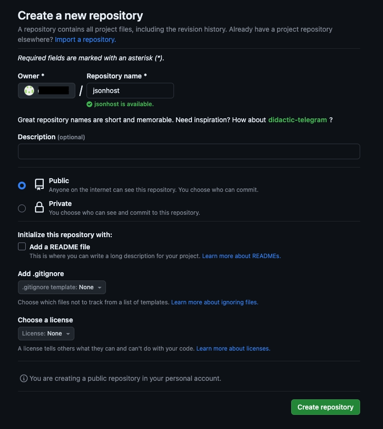 Github Create Nwe Repository