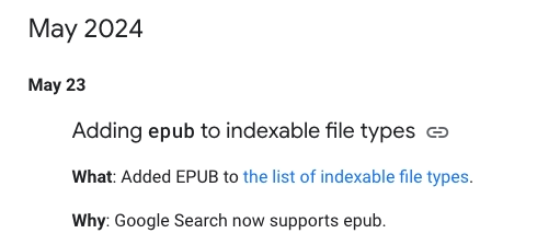 Search Central update about supporting pub