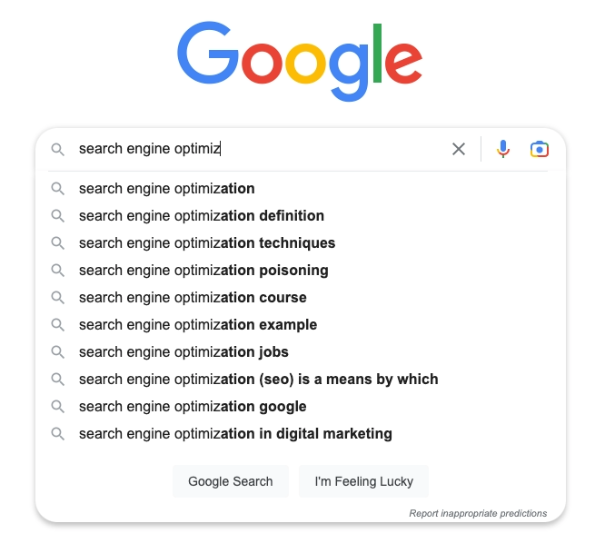 Google Search Autocomplete