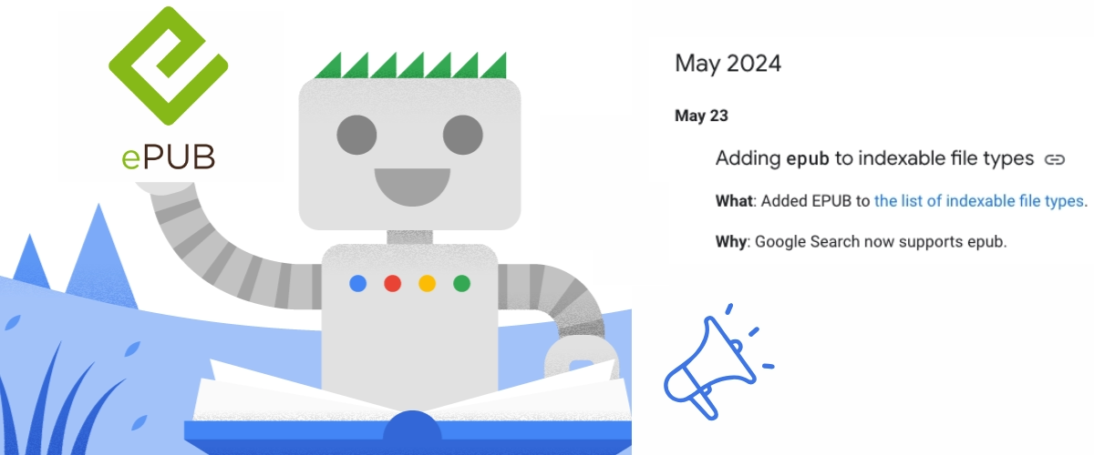 Google Announced Epub Files Will Index