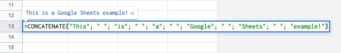 Google Sheets Concatenate