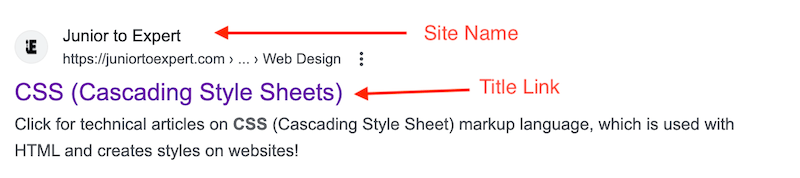 Google Site Name