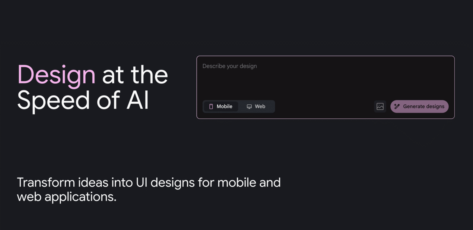 Google Stitch AI Powered UI Tool