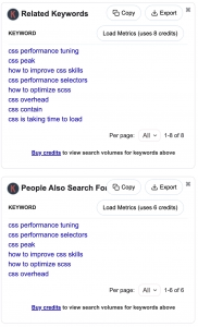 Keywords Everywhere Related Keywords