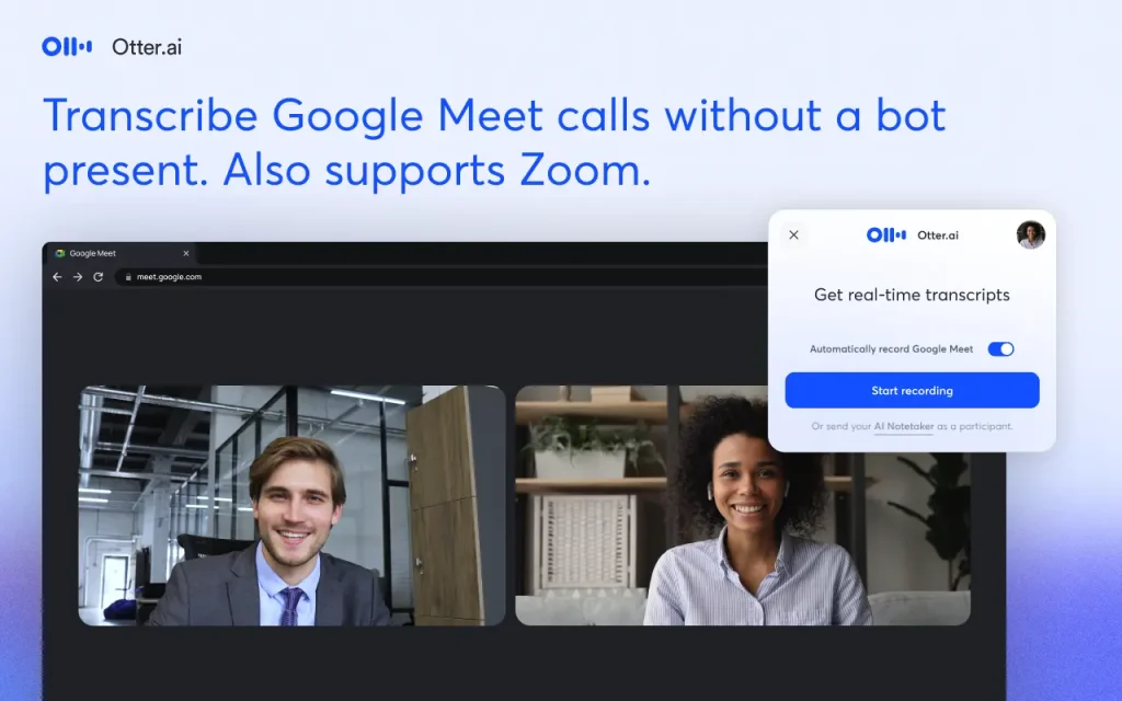 Otter AI Realtime Meeting Transcripts