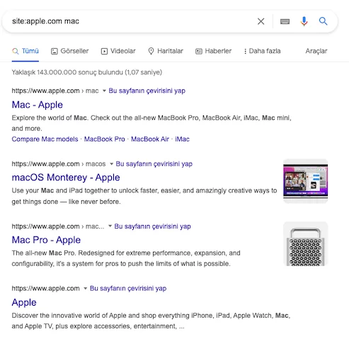 Site: Search Technique