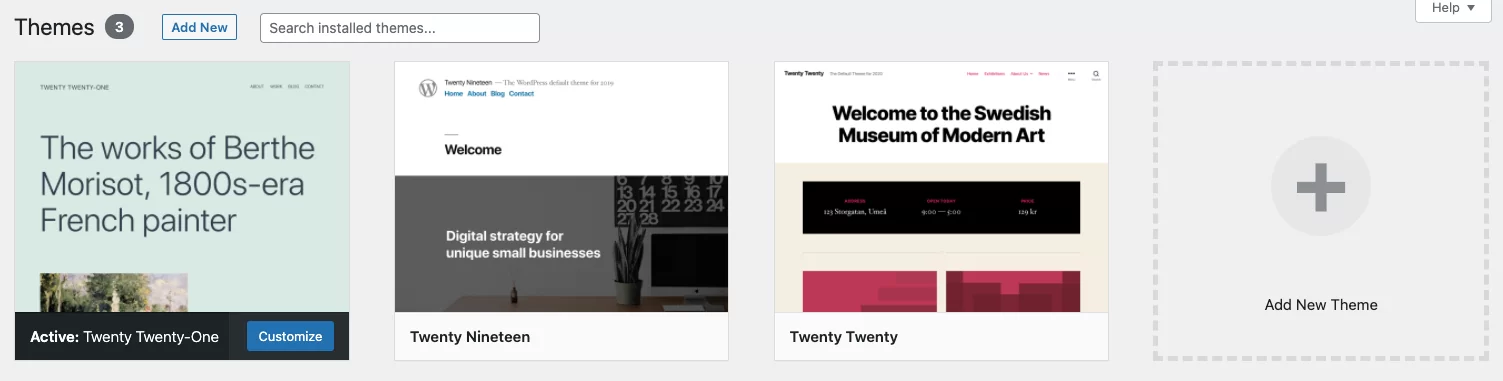 Wordpress Themes