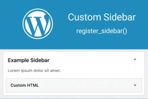WordPress Custom Sidebar