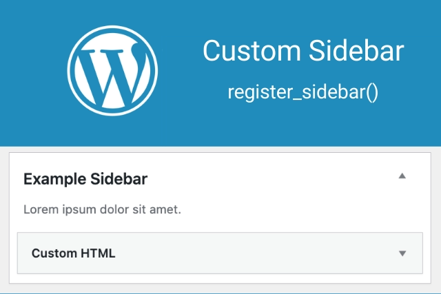 Wordpress Custom Sidebar register_sidebar()