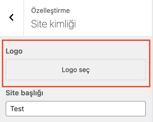Wordpress Özelleştir Custom Logo
