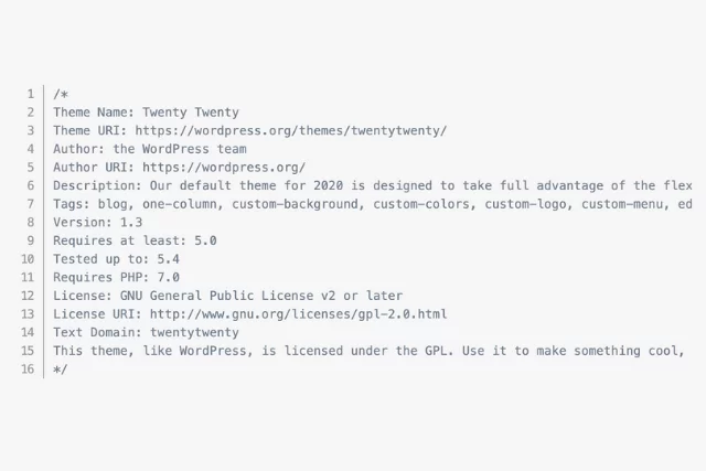 Wordpress Style.css